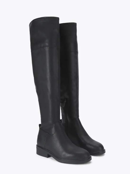Browns Couture Shoes - Classic Black Over-the-Knee Leather Boots